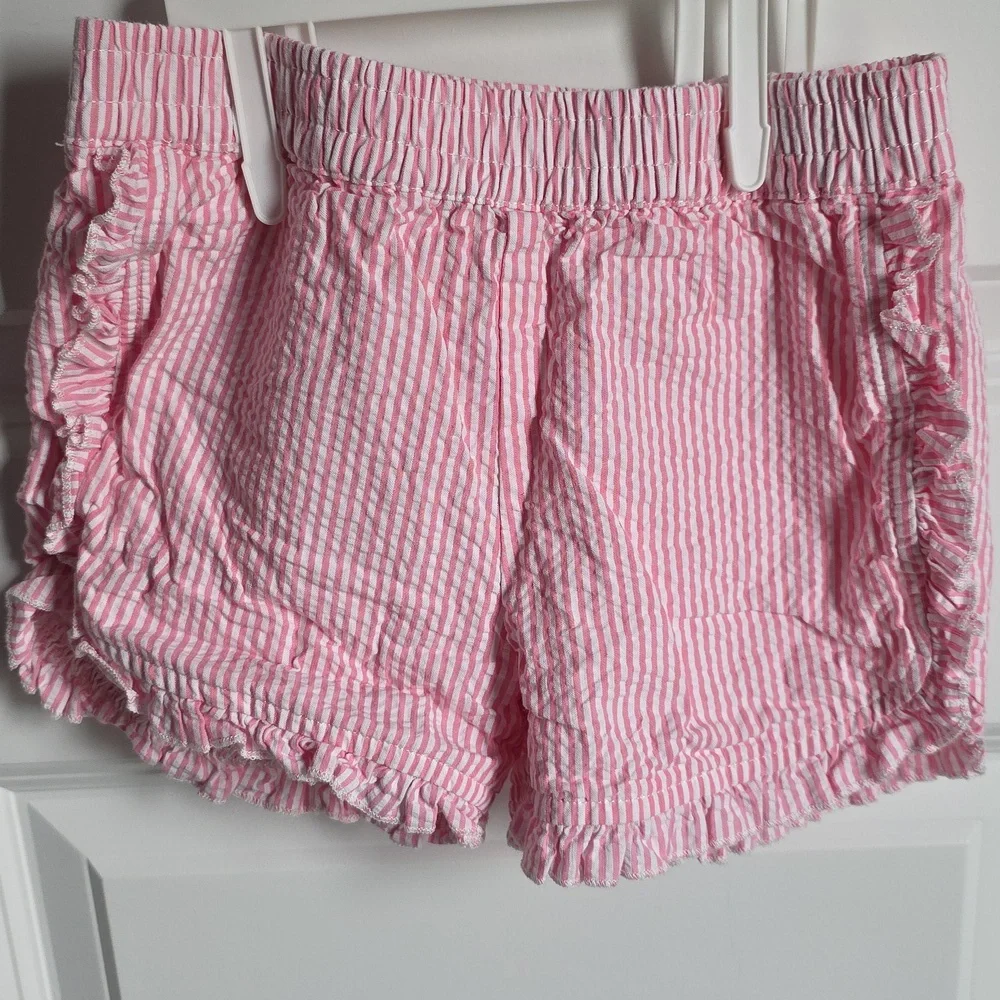 Adventurewear360 Pink Seersucker And Ruffled Lace Outfit Kids Size 5 NWT - Picture 6 of 9